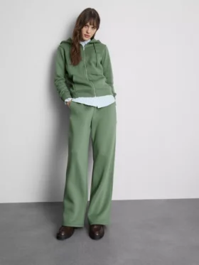 Essential hoodie met doorlopende rits