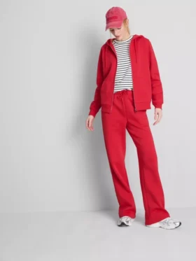 Essential hoodie met doorlopende rits
