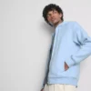 Essential hoodie met doorlopende rits