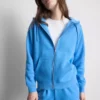 Essential hoodie met doorlopende rits