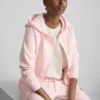 Essential hoodie met doorlopende rits