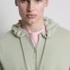 Essential hoodie met doorlopende rits