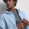 Essential hoodie met doorlopende rits