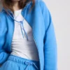 Essential hoodie met doorlopende rits