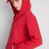 Essential hoodie met doorlopende rits