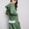 Essential hoodie met doorlopende rits