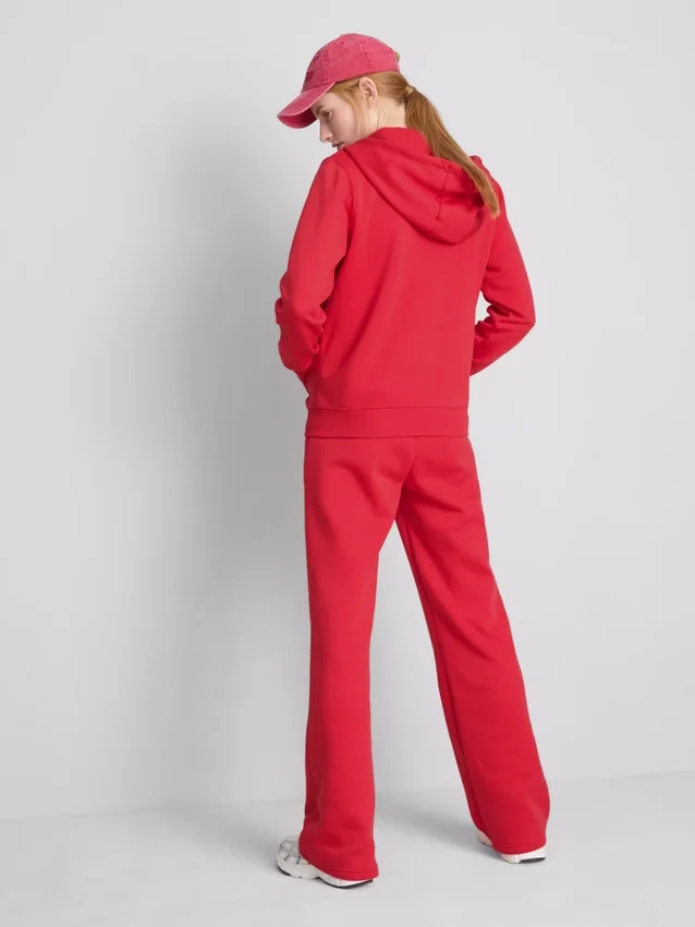Essential hoodie met doorlopende rits