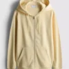 Essential hoodie met doorlopende rits