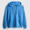 Essential hoodie met doorlopende rits
