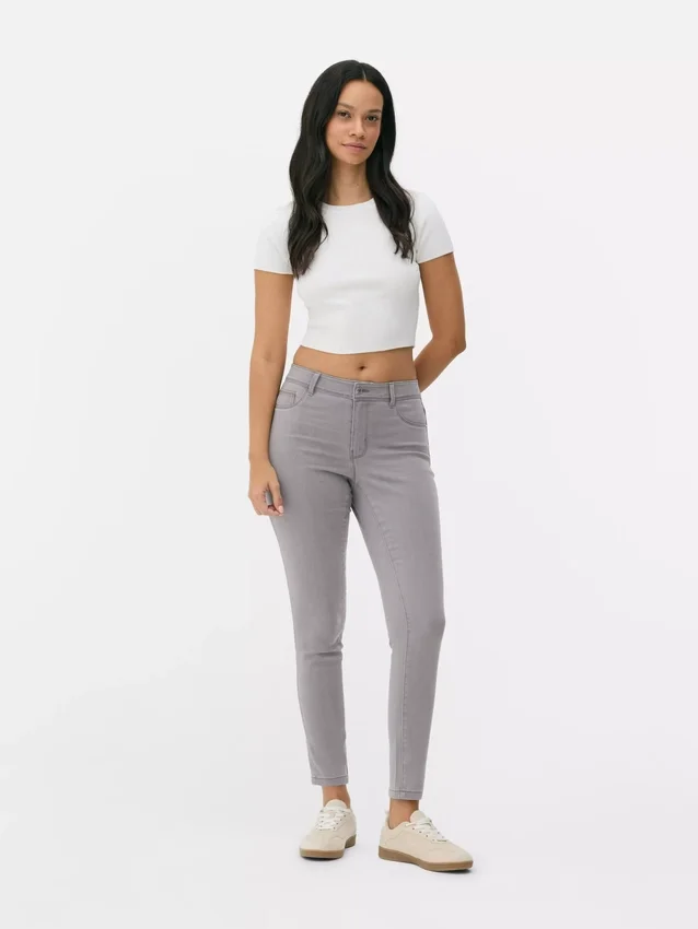 Essential skinny jeans met middelhoge taille | regular