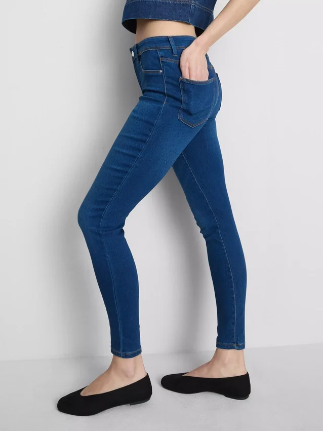 Essential skinny jeans met middelhoge taille | regular