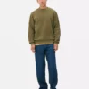 Essential sweatshirt met ronde hals
