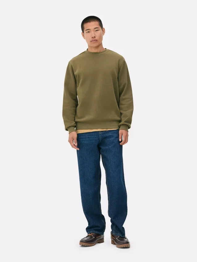 Essential sweatshirt met ronde hals
