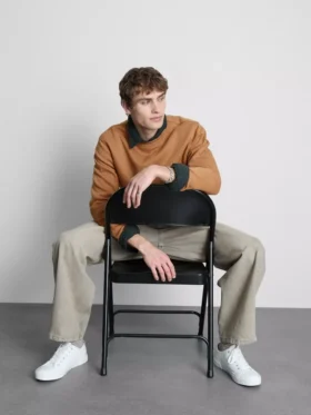 Essential sweatshirt met ronde hals