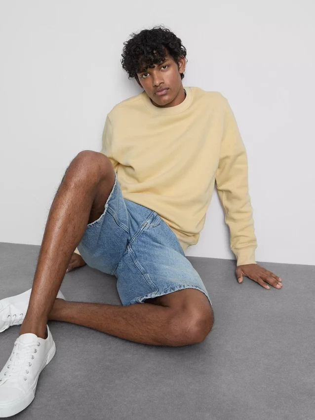Essential sweatshirt met ronde hals