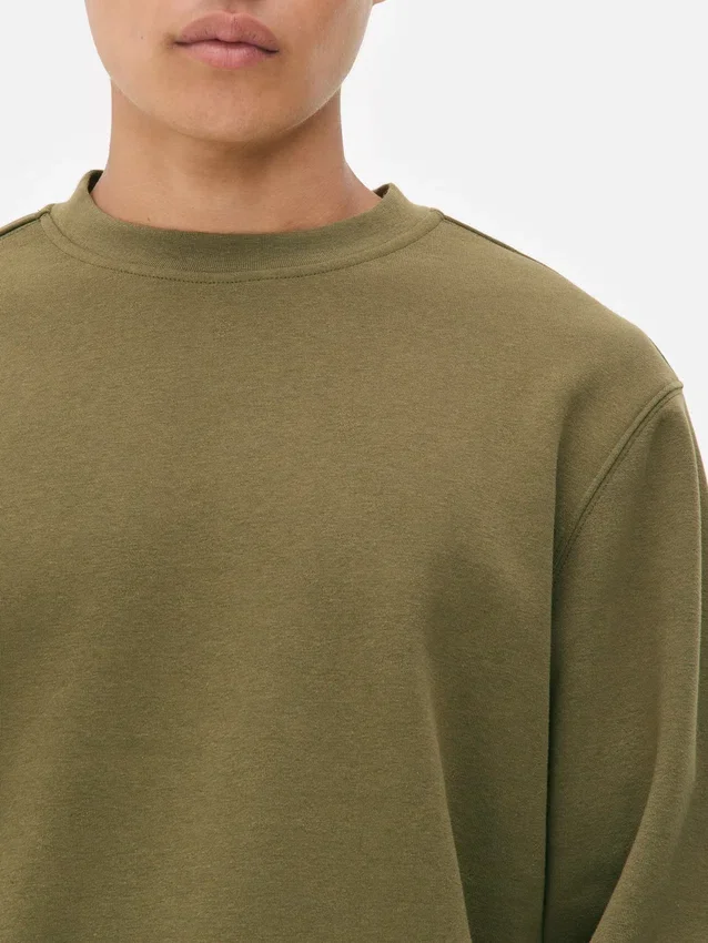 Essential sweatshirt met ronde hals