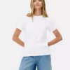Essentieel T-shirt met korte mouwen en ronde hals