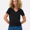 Essentieel T-shirt met V-hals