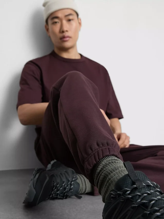 Essentiële joggingbroek met boorden en trekkoord