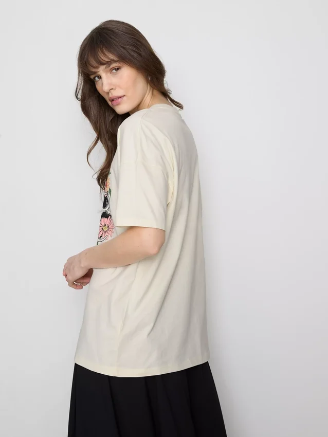 Fleetwood Mac relaxed katoenen T-shirt met print