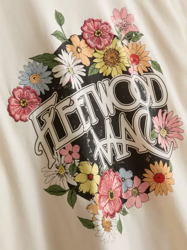 Fleetwood Mac relaxed katoenen T-shirt met print