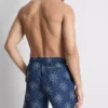 Geborduurde zwemshort met zonmotief