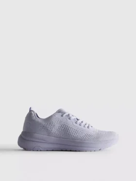 Gebreide sneakers met veters