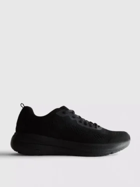 Gebreide sneakers met veters
