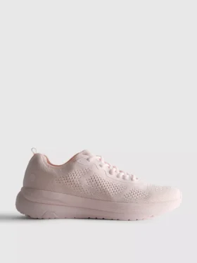 Gebreide sneakers met veters