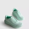 Gebreide sneakers met veters