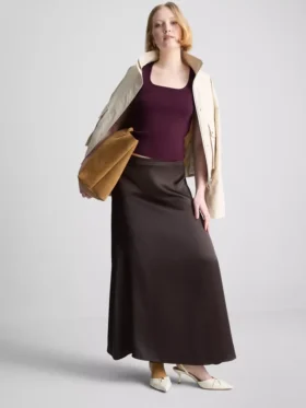 Gebreide tanktop met vierkante hals