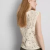 Gehaakt vest met kapmouwtjes