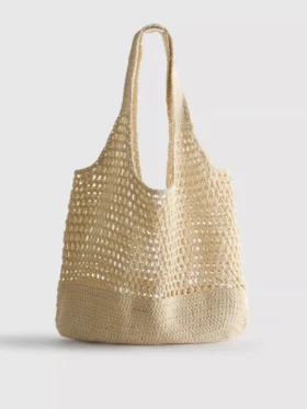 Gehaakte strandtas