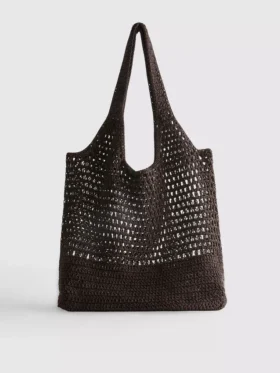 Gehaakte strandtas