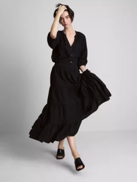 Gelaagde maxi-rok