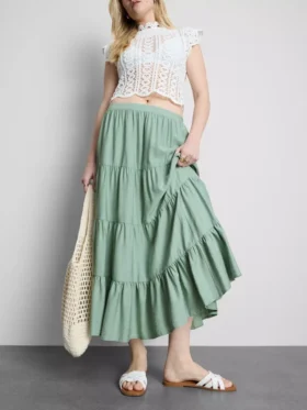 Gelaagde maxi-rok