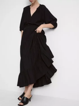 Gelaagde maxi-rok
