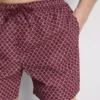 Geometrische zwemshort met trekkoord