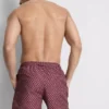Geometrische zwemshort met trekkoord