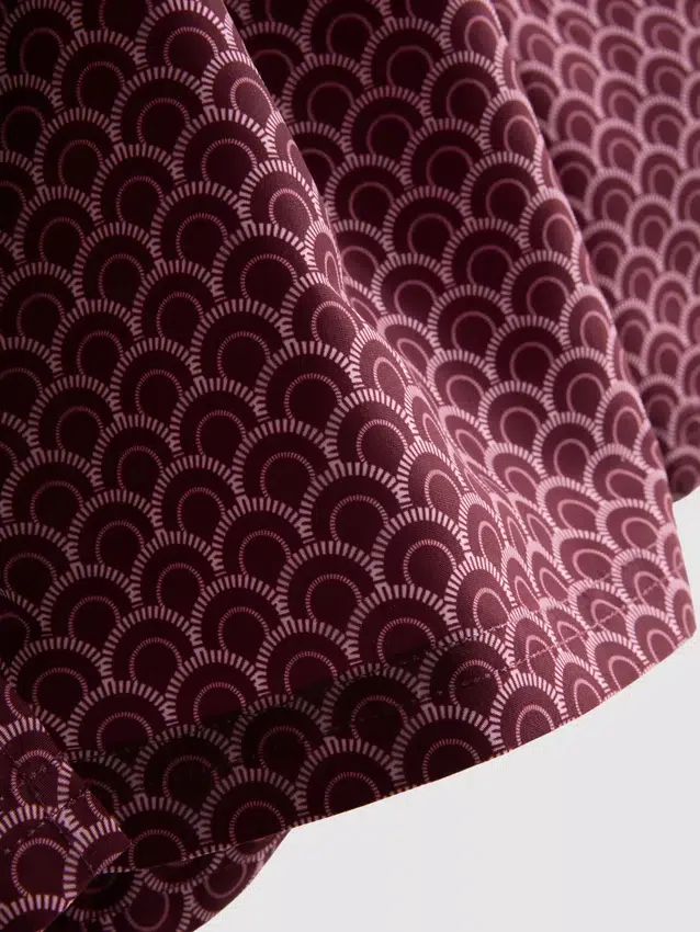 Geometrische zwemshort met trekkoord