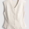 Gepolijst sweatshirtvest