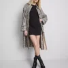 Geribde bodycon mini-T-shirtjurk