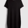 Geribde bodycon mini-T-shirtjurk