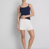 Geribde jersey pyjama shorts