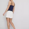 Geribde jersey pyjama shorts
