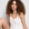 Geribde pyjama-top met vlindermotief