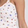 Geribde pyjama-top met vlindermotief