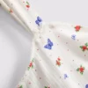 Geribde pyjama-top met vlindermotief