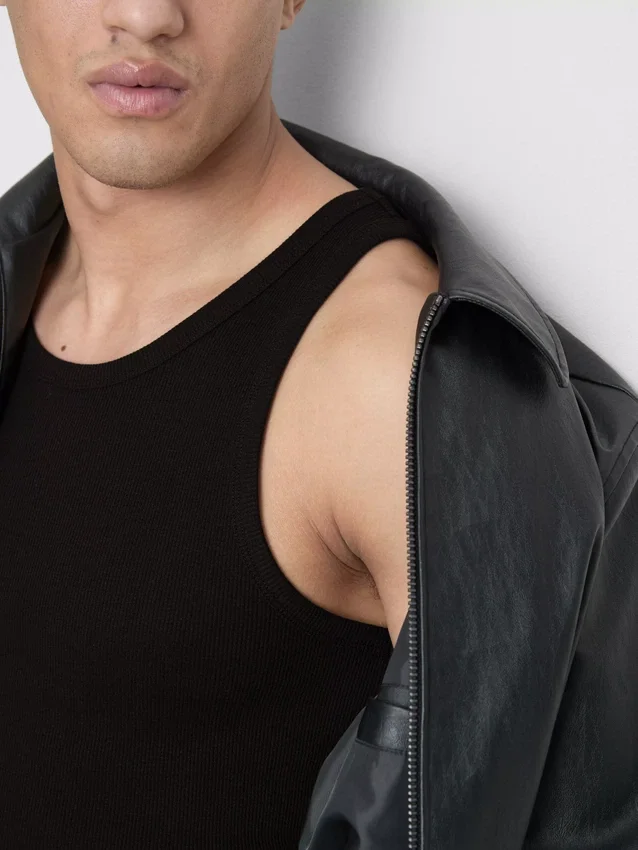 Geribde tanktop