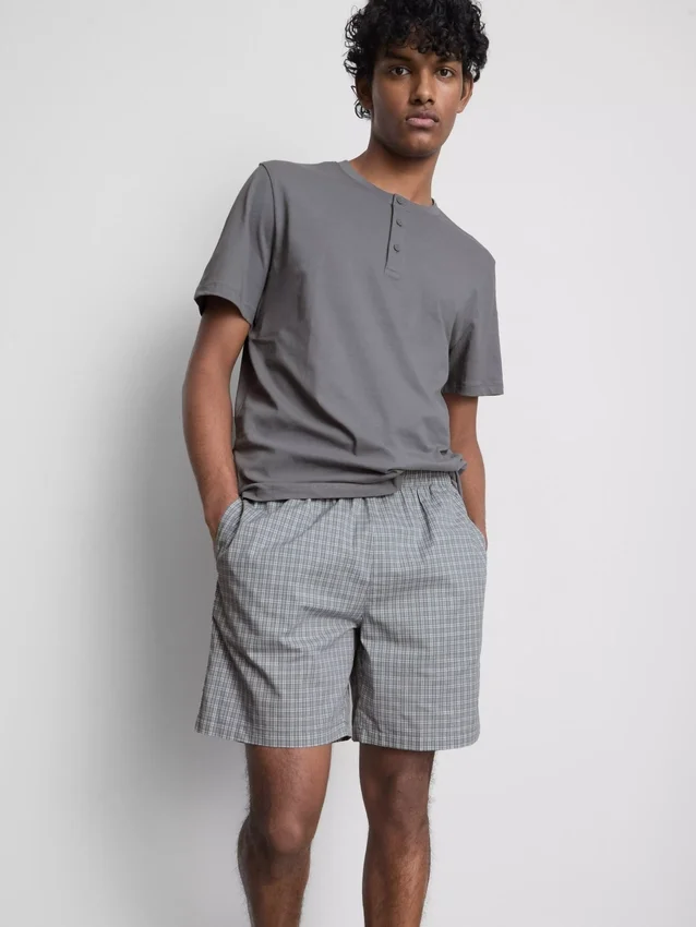 Geruite korte pyjama's